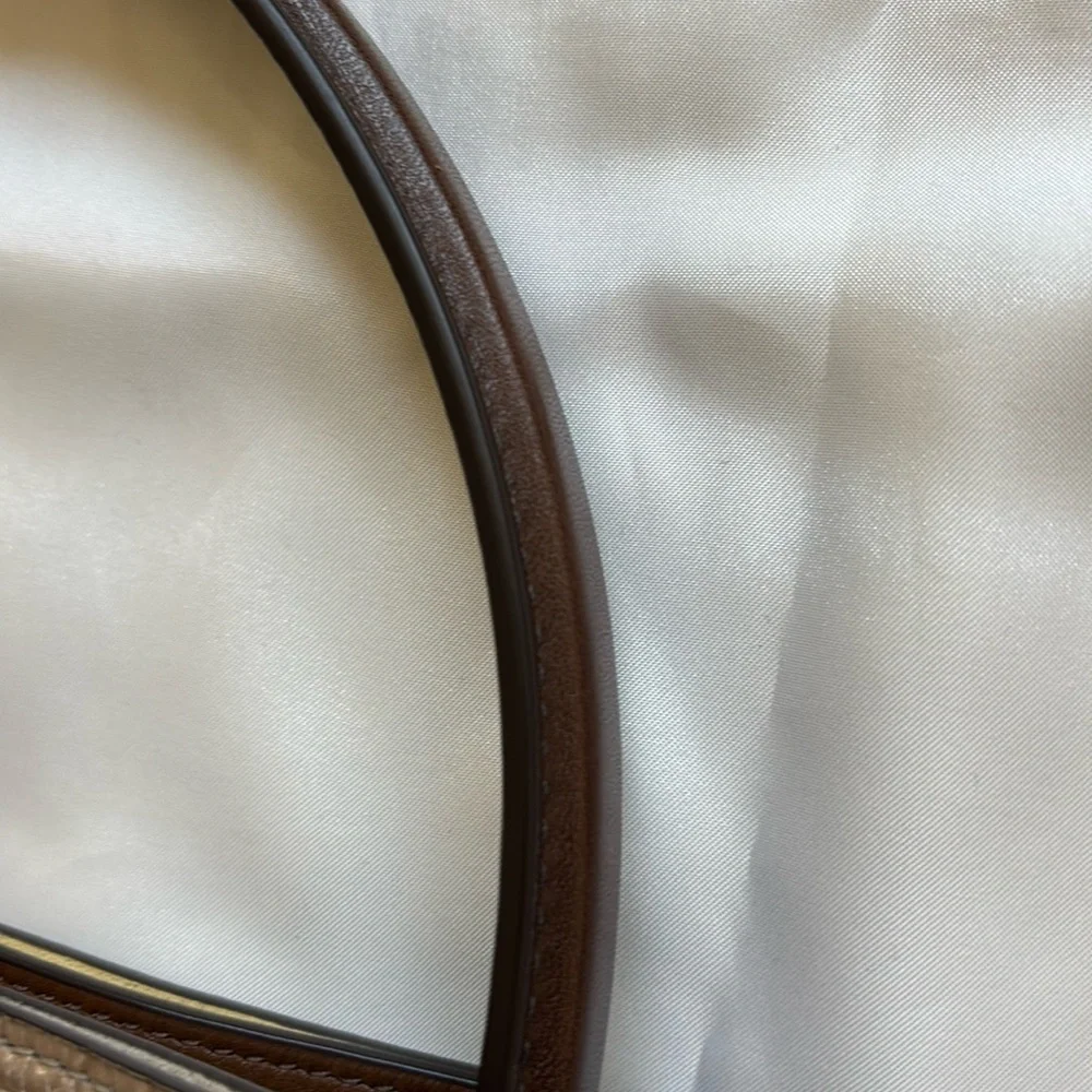 Small Lee Radziwill Embossed Leather Double Bag
Brown Shale - Picture 7 of 12